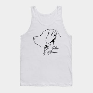 Golden Retriever Profile dog mom Tank Top